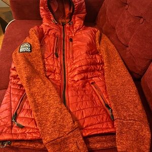 Superdry Storm Red Puffer Jacket